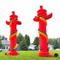 Inflatable lanterns column