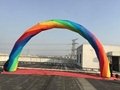 Inflatable rainbow arches