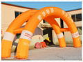 Inflatable double arch