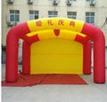 Inflatable advertising tent