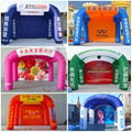 Inflatable advertising tent