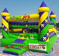 Inflatable castle trampoline