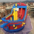 Inflatable pirate ship slide