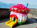 Inflatable mushroom house trampoline 4