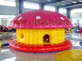 Inflatable mushroom house trampoline