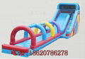 Inflatable pool combination of water slides 1