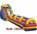 Inflatable pool combination of water slides 3