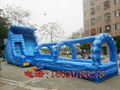 Inflatable pool combination of water slides 4