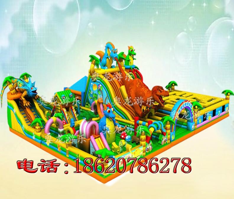 Inflatable dinosaurs forest castle