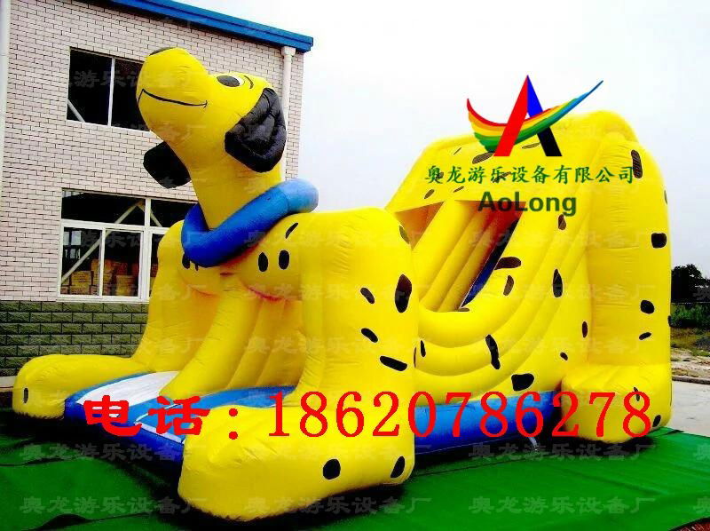 Inflatable dalmatians slides