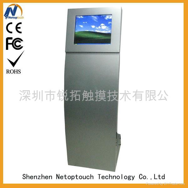 Touch screen hotel kiosk