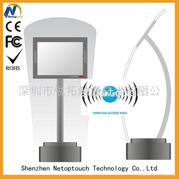Touch panel kiosk with LED monitor
