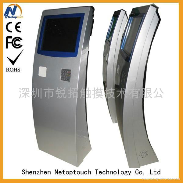 TFT LCD auto touch kiosk for airport