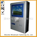 wall mounted touch payment kiosk for bank