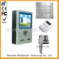 wall mounted touch payment kiosk for bank