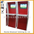 touch screen check in kiosk with keyboard