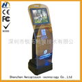 Touch panel kiosk with LED monitor