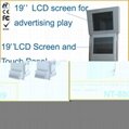 19 inch custom dual screen internet information kiosk