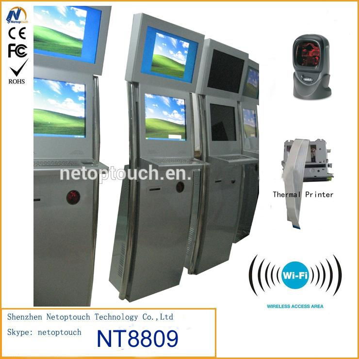 19 inch custom dual screen internet information kiosk