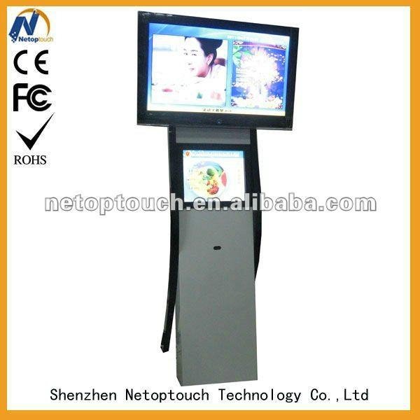 Netoptouch's design Dual screen touch kiosk player for sale