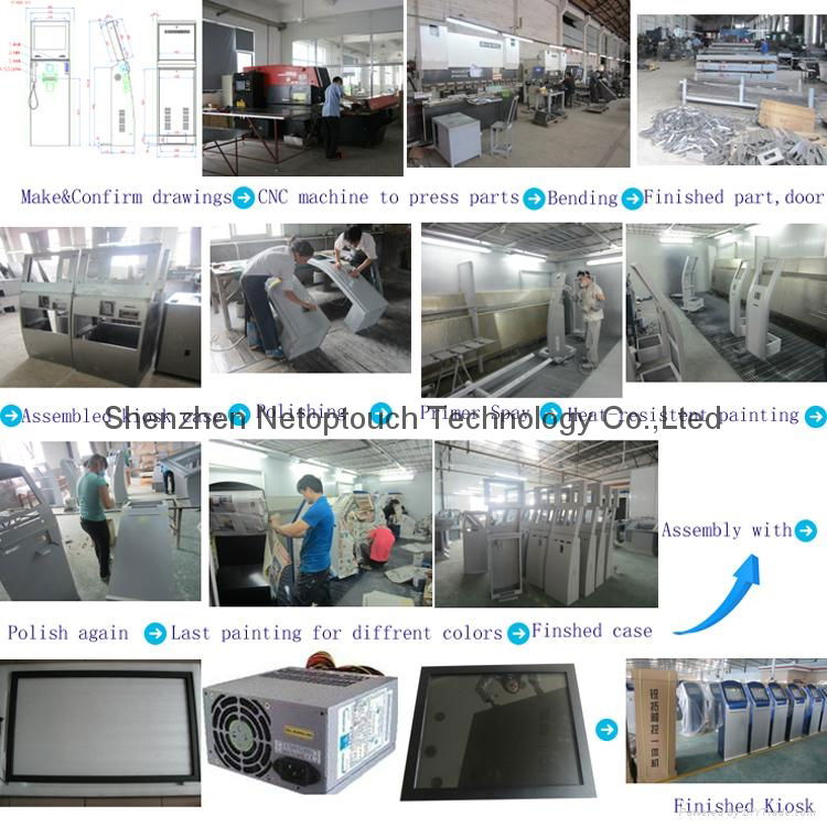 Cold roll steel touch screen kiosk  5