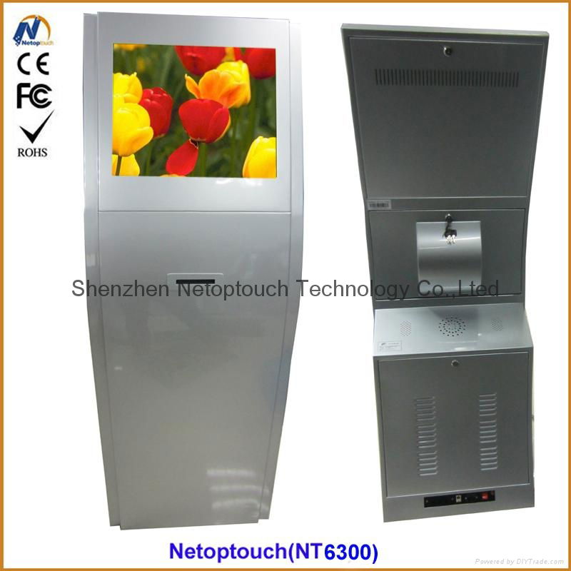 Free stand 19 inch self service info kiosk 3