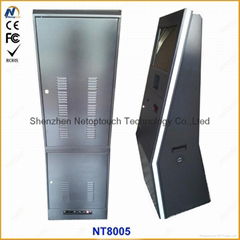 Self service ticketing print touch kiosk