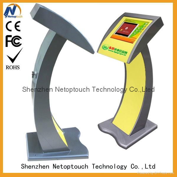 Netoptouch LED monitor kiosk player machine for lobby