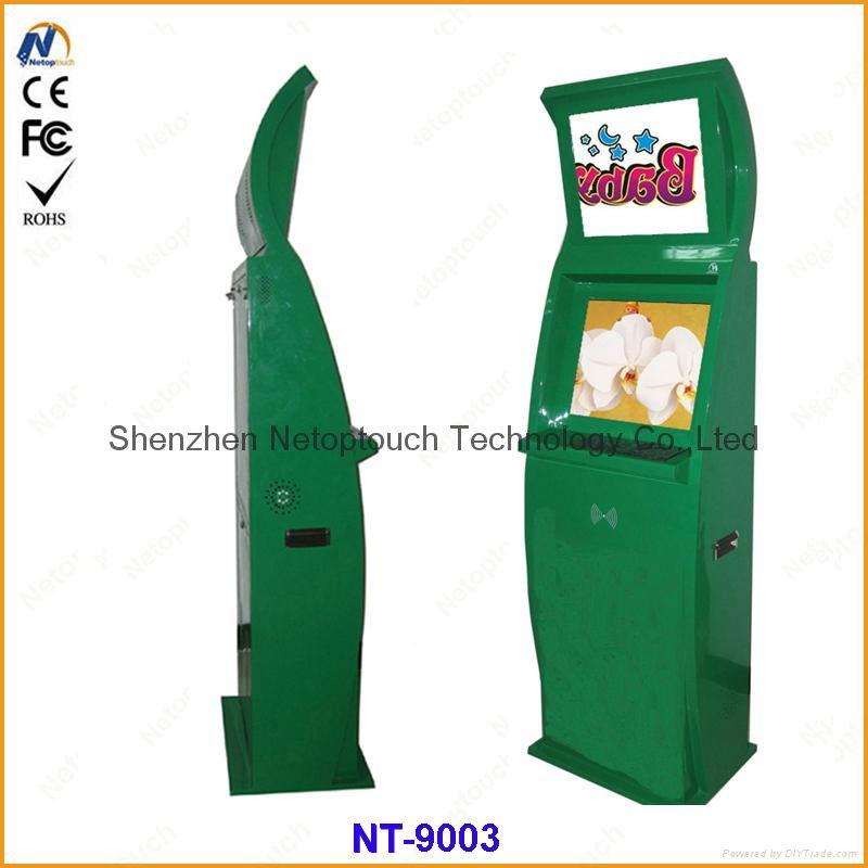 Touch screen LED monitor kiosk terminal with PC 2