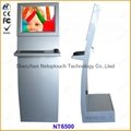 With keyboard restaurant receiption room booking kiosk