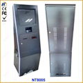 Self service ticketing print touch kiosk with card reader 