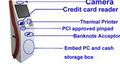 With bill receiver/validator touch screen auto payment kiosk