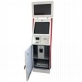 Dual monitor cash receiver payment kiosk terminal with card reader 2