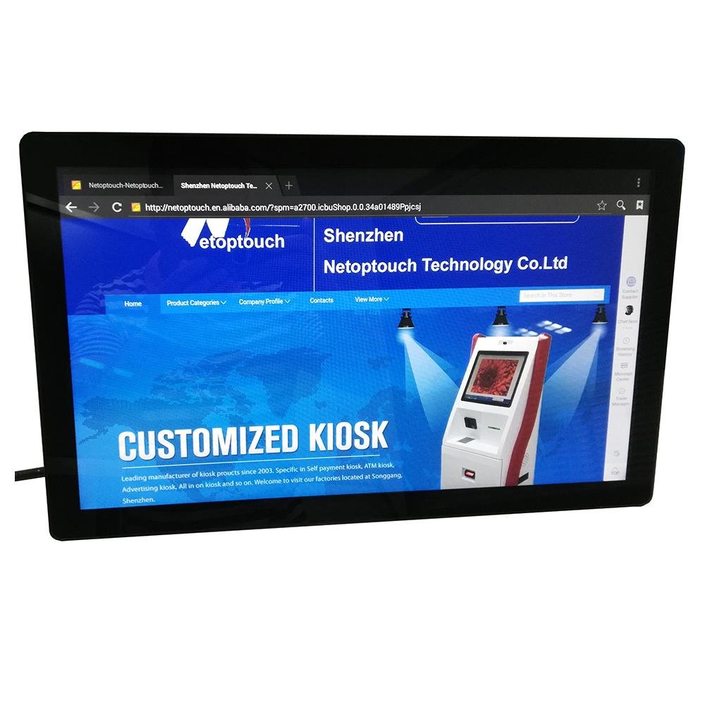 Touch monitor kiosk with PC for ad 5
