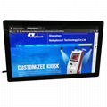 Touch monitor kiosk with PC for ad