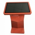 Stands horizontal indoor self service touch ad kiosk