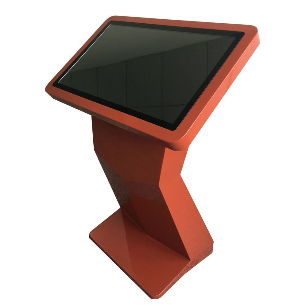 Stands horizontal indoor self service touch ad kiosk 2