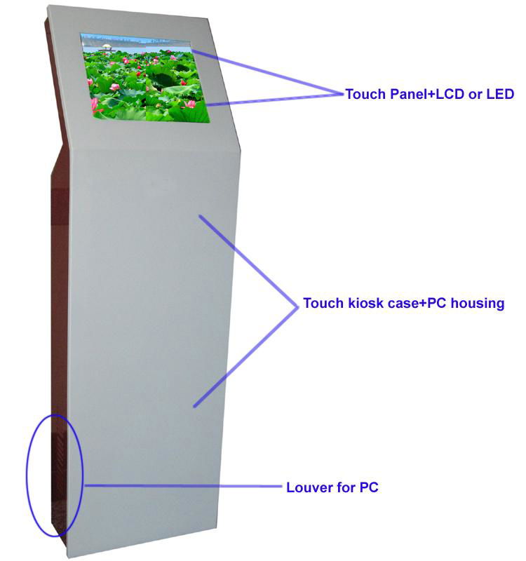 China 19 inch standard touch kiosk