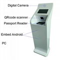 Netoptouch metal case LCD touch check in kiosk