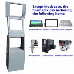 Netoptouch kiosk with double sides display