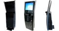 Netoptouch kiosk enclosure with space to hold handset