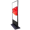 Vertical monitor kiosk, Touch screen indoor internet information kiosk