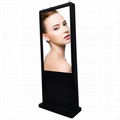 Outdoor use single screen digital signage kiosk totem