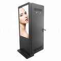 55'' high brightness TFT LCD single monitor digital signage kiosk totem