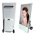 Battery powered LCD Advertising Screen HD Display Touch Advertising Kiosk