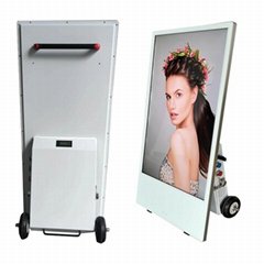 Battery powered LCD Advertising Screen HD Display Touch Advertising Kiosk