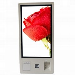 Wall mounted 32 inch PCAP touch screen self ordering kiosk