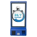 Wall Mount Floor Standing Pcap Touch Screen Receipt Printer Qrcode Scanner Kiosk