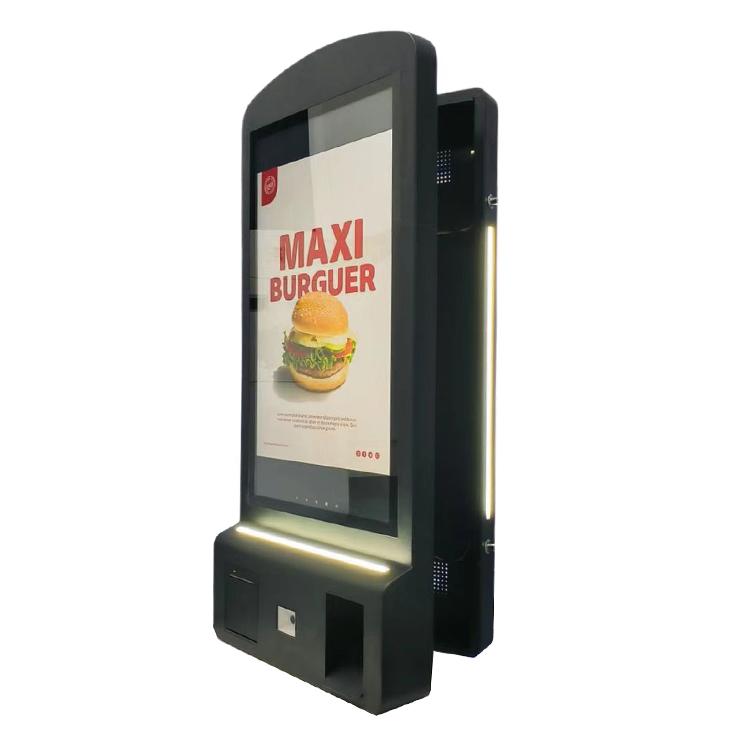 32 Inch Support POS and Printer Payment Kiosk for Restaurant Food Ordering 2