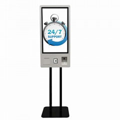 27 32 Inch Credit Card Smart Pay Kiosk self ordering kiosk in restaurant